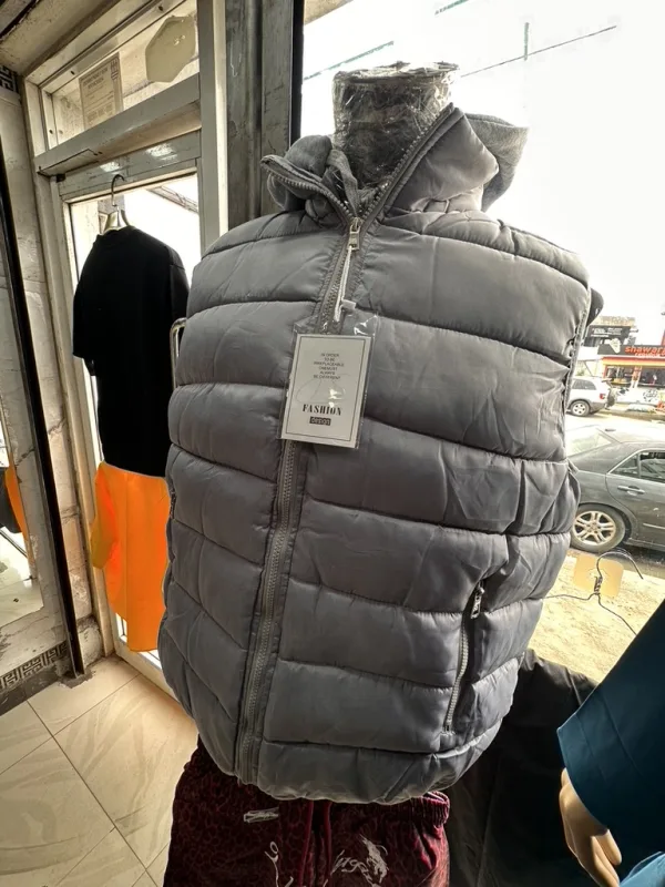 Charcoal Quilted Gilet