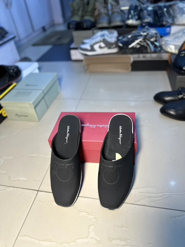 Black Everyday Slip-On Mules