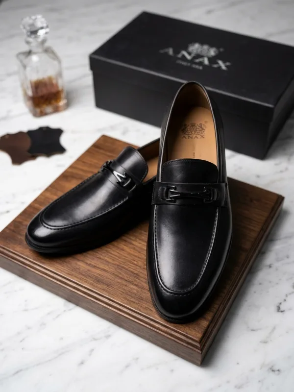 Black Penny Loafers